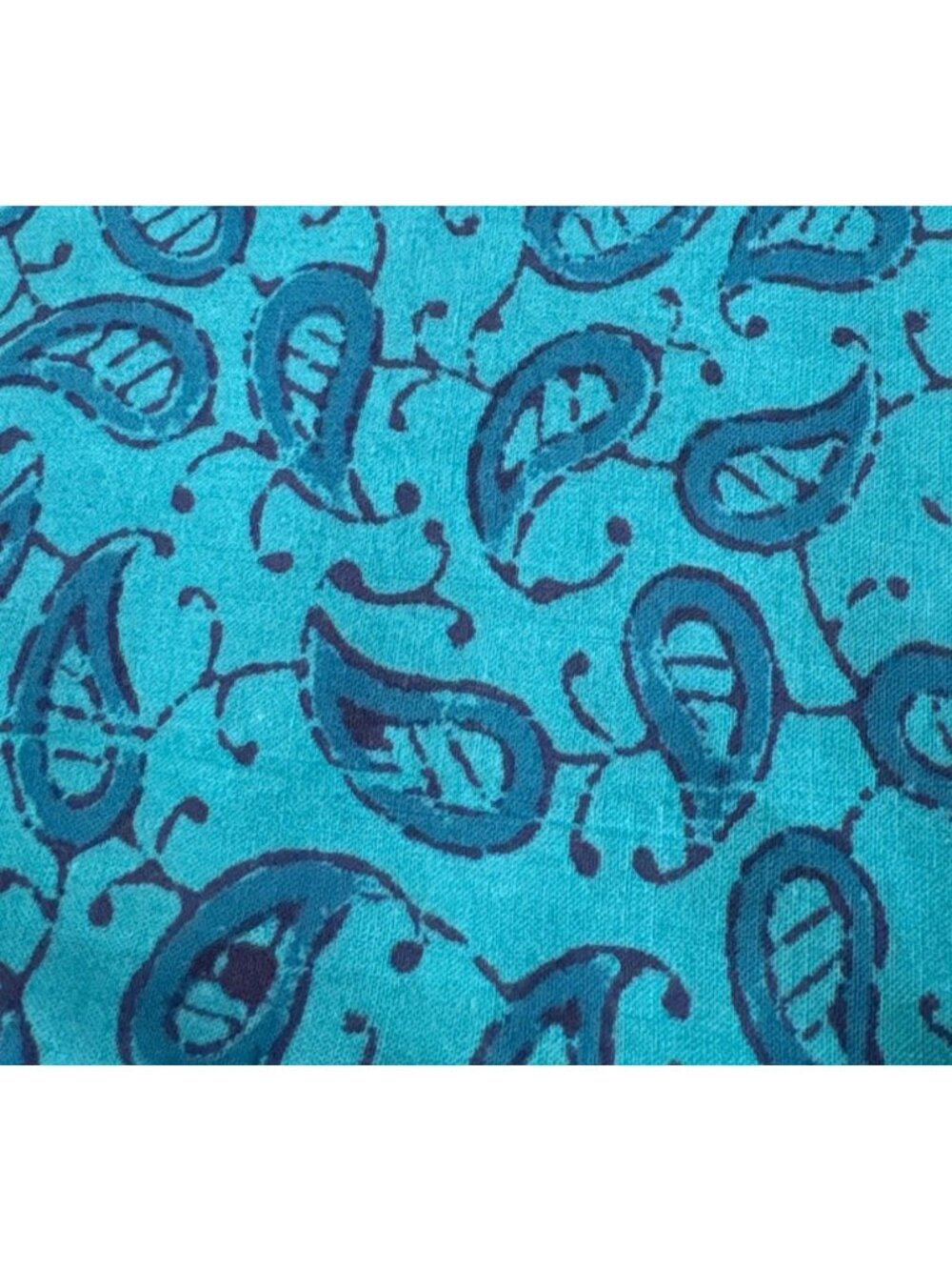 Handloom Batik Paisley-Print Cotton Fat Quarter 18x22" Sewing Crafts